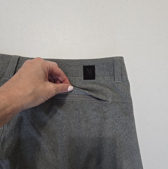 Vuori Aim Shorts Heather Concrete Activewear Men's Size 36 Waist - Picture 11 of 11